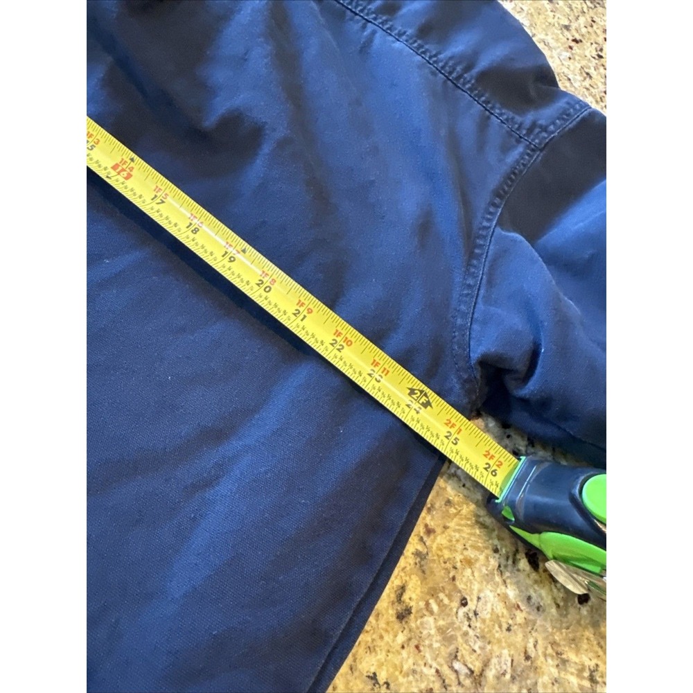 Levi Strauss Mens Large Faded Black Canvas Fleece Lined Shirt Jacket RN108480 - Picture 12 of 13